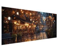 5D Sogno Diamond Painting Kit Completo per Adulti, Kit di Pittura con Diamanti Città 5D Fai Da Te, Diamond Painting Kit Punto Croce Rhinestone Embroidery Art Craft per Decorazioni Casa 200x80cm K-86