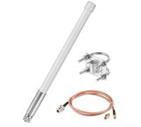 5DBi 915M per antenna LoRa per Meshtastic per ESP32 per LoRa per scheda OLED, antenna maschio tipo N + cavo marrone Rg142 da 1 metro + piccolo adattatore + clip