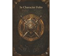 5e Character Folio: Campaign Journal with Spell Tracker, Session Notes & Map Pages for Tabletop RPG Players