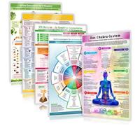 [5er Set] Das Leben im Einklang Set - Intuitiv leben mit der Kraft der Natur & alternativen Heilmethoden: - von MBSR Meditation, Bachblüten, grünen ... & Achtsamkeit (DINA 4, laminiert)