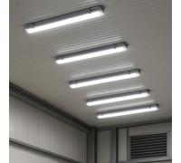 5er Set LED Vasche Luci Tages Luce Tubi Officina Hallen Soffitto Lampade