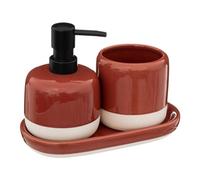 5five - 3 accessori da bagno "solar power" rossi