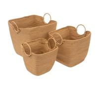 5five - 3 cestini di vimini solar power naturali