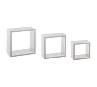 5five - 3 piccole mensole a muro fixy cubo bianco