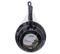 5five - 3 teglie in alluminio da 20 24 28 cm