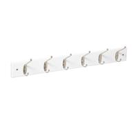 5five - Appendiabiti 6 teste legno metallo bianco