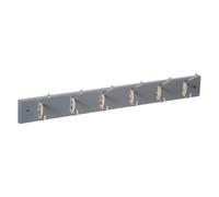 5five - Appendiabiti 6 teste legno metallo grigio