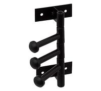 5five - Appendiabiti a 3 teste rotanti in metallo nero