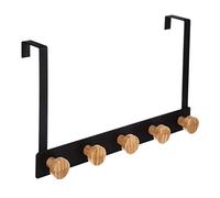 Appendiabiti Con 5 Ganci In Metallo E Bambù Bianco