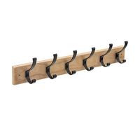 5five - appendiabiti a 6 teste in legno e metallo