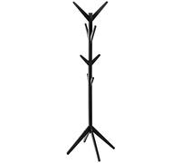 5five - appendiabiti con 8 ganci in legno nero