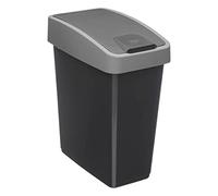 5five - bidone in plastica a 2 aperture 45l grigio