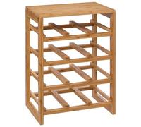 5five - Botellero Linha - Bambú, 12 botellas, 4 niveles, 35 cm de ancho x 24 cm de profundidad x 47 cm de alto - Botellero independiente para cocina, bodega y salón