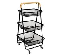 5 five simply smart 5five - Carrello mayaj su Ruote a 3 Livelli Nero