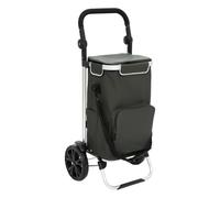 5five - carrello spesa verde a 2 ruote