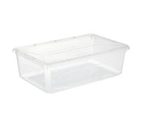 5five - cassetta di plastica trasparente simply+ 6,5l