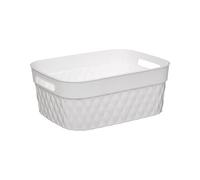 5Five - Cestino di plastica 5L "disco" bianco