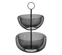 5five - cestino in metallo a 2 livelli 24 29cm mesh