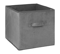5five - cestino in velluto mix n modul 31x31cm grigio antracite
