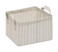 5five - cestino portaoggetti silnea rettangolare 24x25,5 cm beige