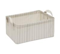5five - cestino portaoggetti silnea rettangolare 25,5x35 cm beige