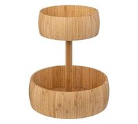 5five - cesto di frutta in bambù a 2 livelli