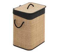 5five - cesto per la biancheria in bambù 60l brown
