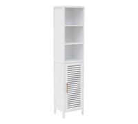 5five - colonna da bagno orea rettangolare, altezza 160 cm, 1 anta, bianca