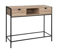 5five - consolle a 2 cassetti aliaj con effetto legno nero
