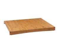 5five - Copri piano cottura 3 in 1 in bambù da 52x58 cm. Tagliere in legno - Protezione antischizzi e per piano cottura - Compatibile con piani cottura a induzione e in vetroceramica