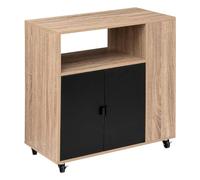 5five - credenza a 3 livelli aliaj nera