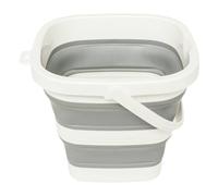 5five - secchio retrattile 5l grigio e bianco