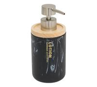 5Five - Dispenser di sapone da 270 ml, nero lea