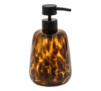 5five - dosatore di sapone in vetro dotty 400ml fiamme marroni