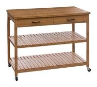 5five - Isola a 2 Livelli in bambù linha con 2 cassetti