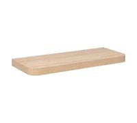 5five - Mensola da parete arrotondata Fixy, effetto legno beige - Forma rettangolare - Montaggio a parete - Utile soluzione per riporre oggetti - 60 x 23,5 x 3,8 cm - Soggiorno, Camera da letto,
