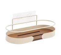 5five - mensola per doccia argileo rettangolare a 1 ripiano, beige