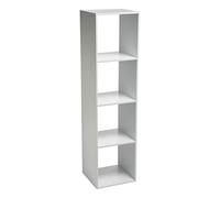 5five - scaffale a colonna a 4 scomparti mix n modul bianco