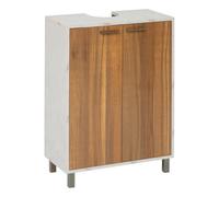 5five - mobiletto a 2 ante come in legno ed effetto marmo