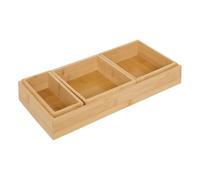 5five - Organizzatore Bamboo L14,5/38,1 cm Beige 4 pezzi