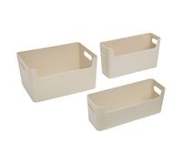 5five - organizzatore essentiels l25,4 25,5 26,3cm beige 3 pezzi