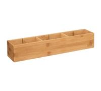 5five - organizzatore modulare a 3 scomparti "tidy smart bamboo" 38x8cm