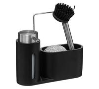 5five - organizzatore per lavello con dispenser 150ml nero