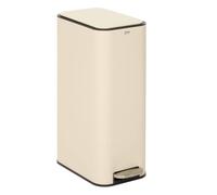 5five, pattumiera rettangolare stretta con pedale delta, 30 l, colore argilla