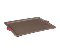 5five - piatto in silicone nero e rosso silitop 38x28,5 cm