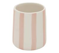 5five - portaspazzolino strio a righe rosa grano h10cm
