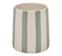5five - portaspazzolino strio a righe verde celeste h10cm
