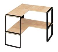 5five - scaffale angolare a 2 livelli blackwood