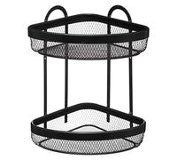 5five - scaffale angolare a 2 livelli mayaj nero