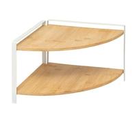 5five - scaffale angolare ordera 2 livelli bianco